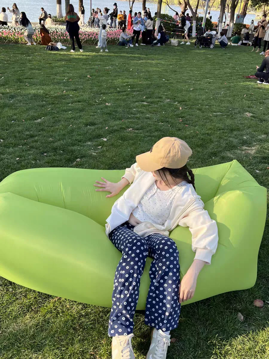 Outdoor portable lazy inflatable sofa Water beach Grassland park Air bed sofa toys inflatable chair Fast Infaltable Air Sofa