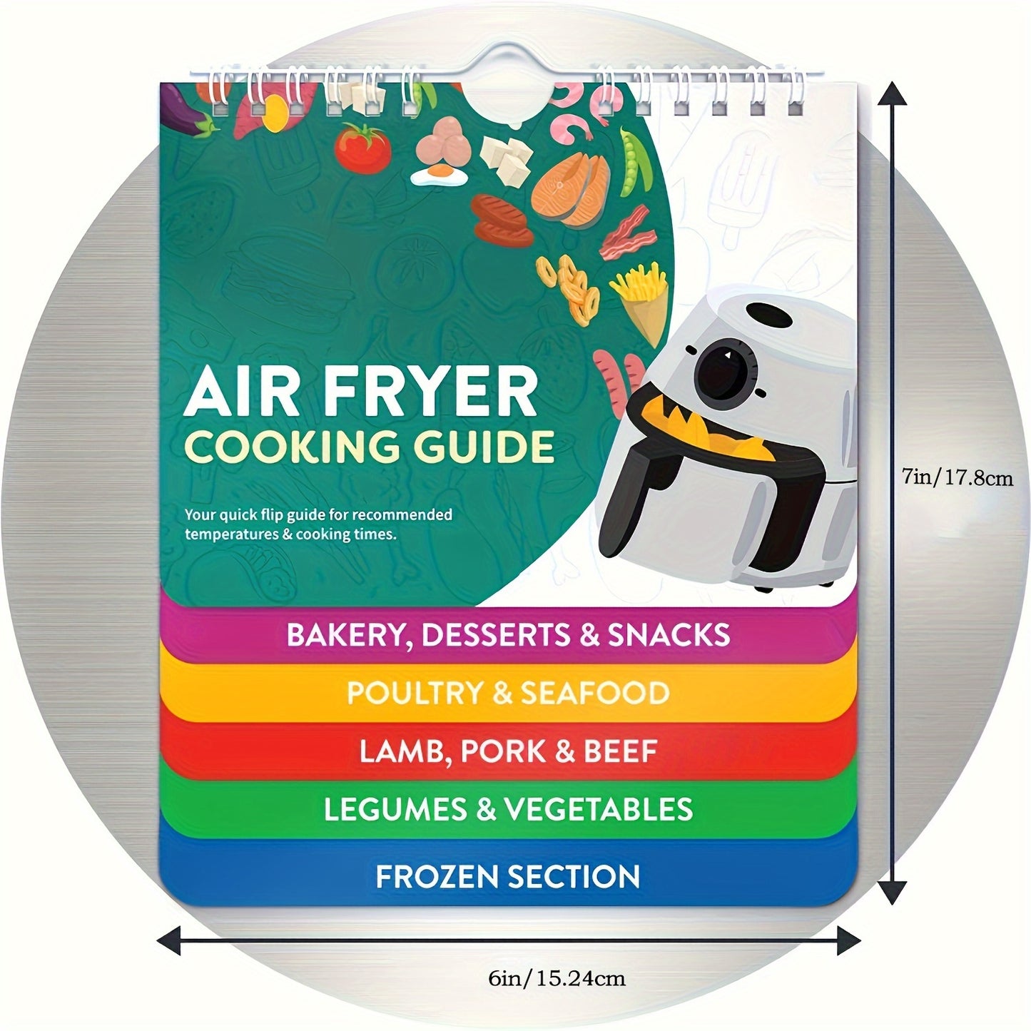 Air Fryer Cheat Sheet Magnets: Cooking Times Chart, Conversion Guide & More - The Ultimate Air Fryer Accessories!
