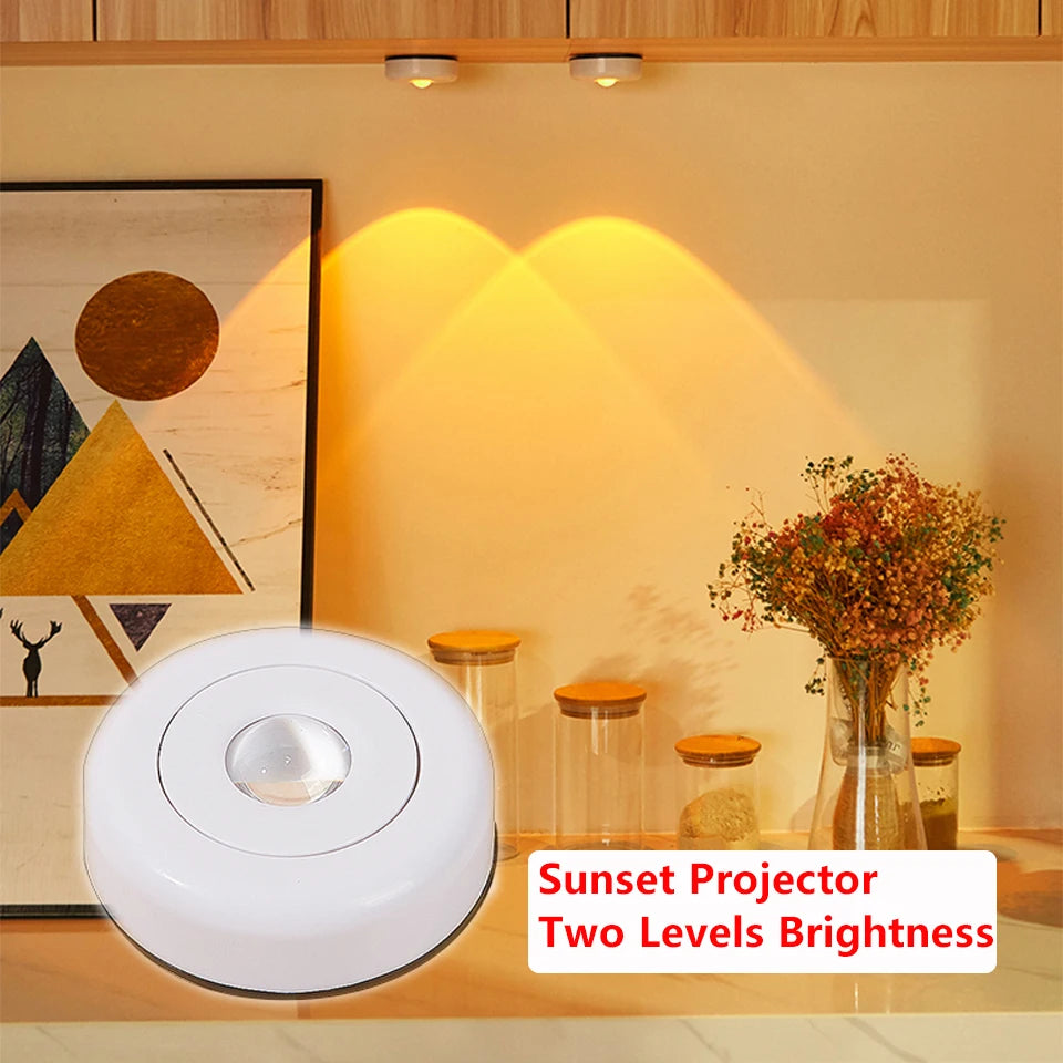 Touch Ambient Night Light Bedroom Decor Sunset Lights Cabinet Decorate Lamp for Wall Lamps Kitchen Cupboard Decoration Lightinng
