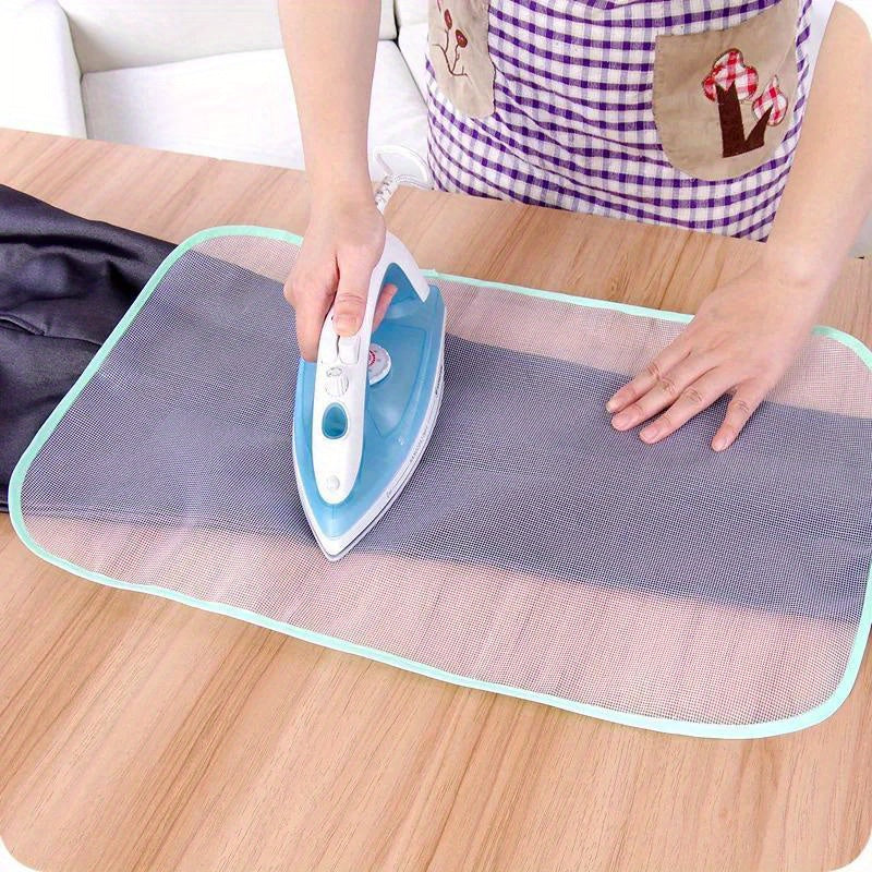1pc Heat Resistant Ironing Sewing Mesh Cloth Protective Insulation Pad Home Ironing Board Mat Anti-scalding Tools, Random Color