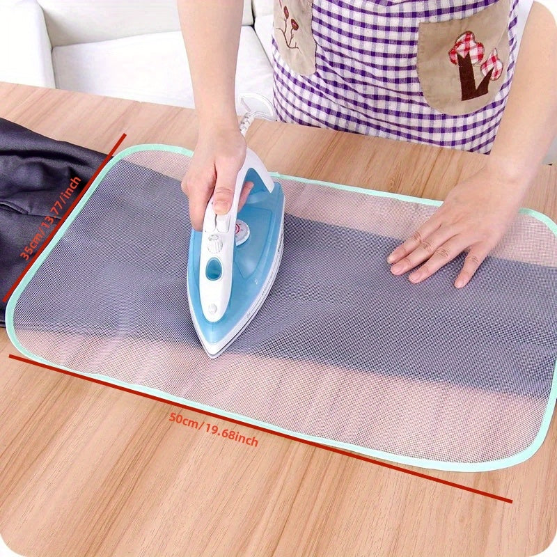 1pc Heat Resistant Ironing Sewing Mesh Cloth Protective Insulation Pad Home Ironing Board Mat Anti-scalding Tools, Random Color