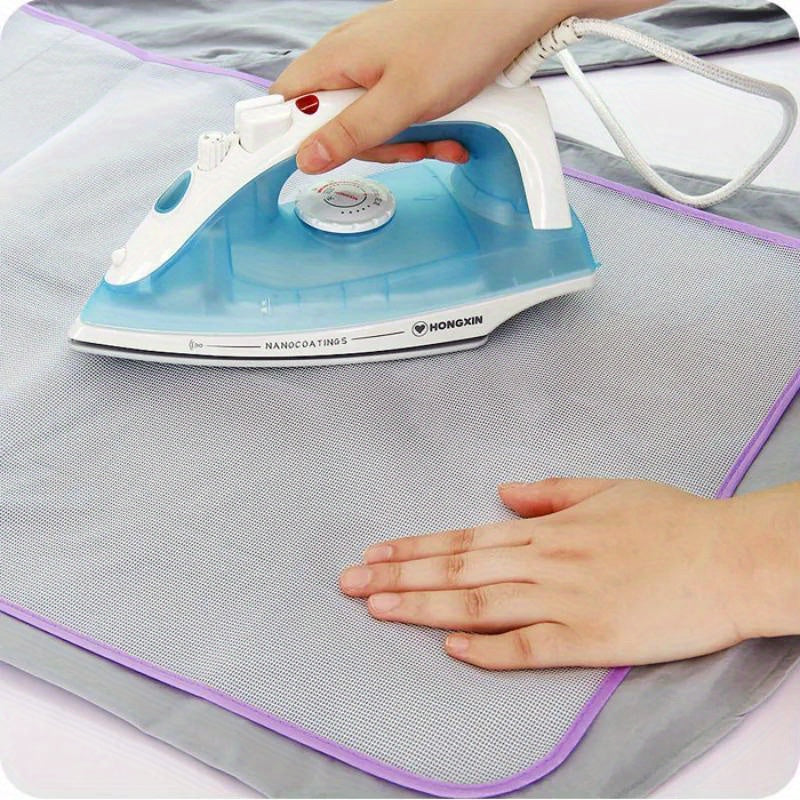 1pc Heat Resistant Ironing Sewing Mesh Cloth Protective Insulation Pad Home Ironing Board Mat Anti-scalding Tools, Random Color
