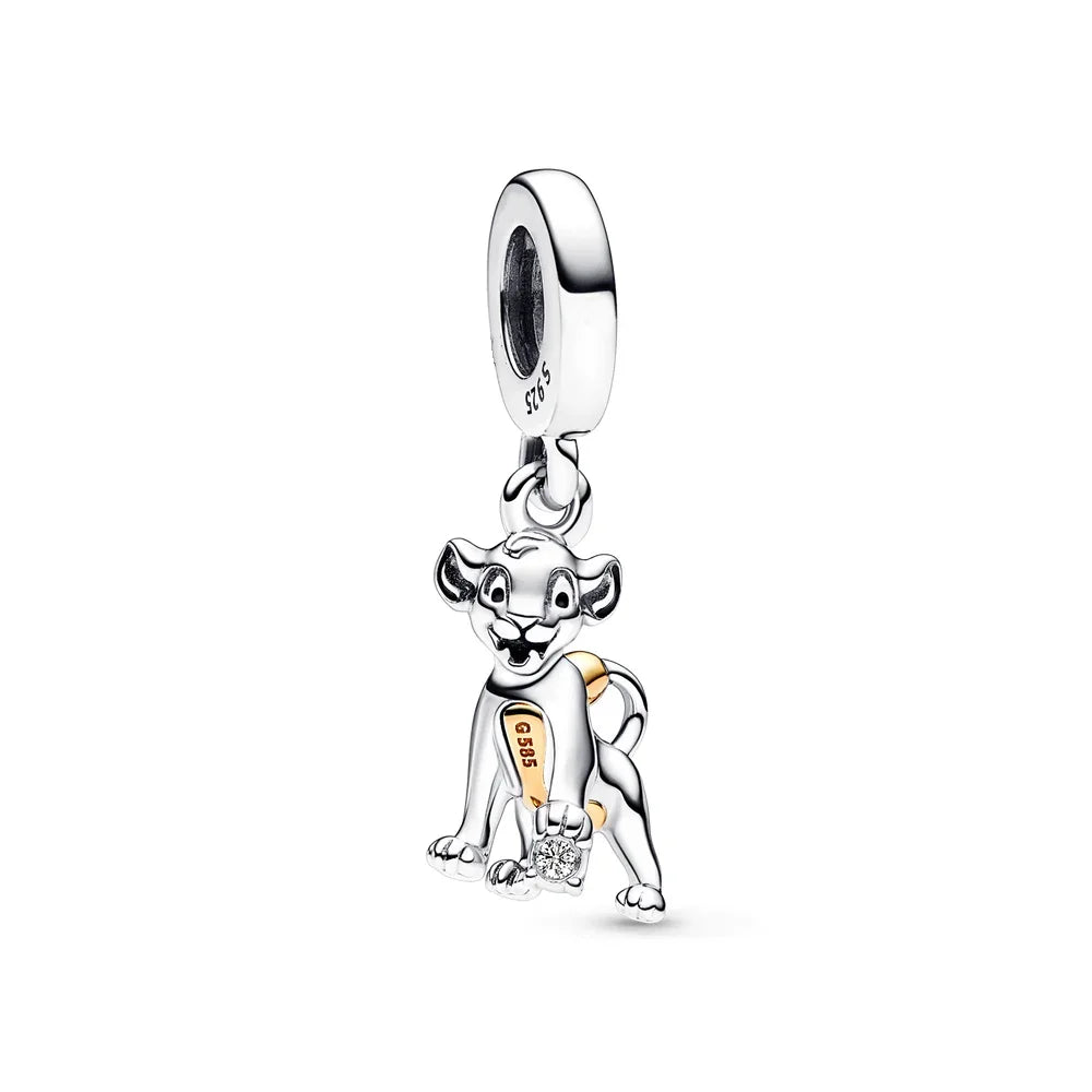 New Sterling Silver Charm 100th anniversary pendant Fit Original Pandora Bracelet Herocross Disney Micky Women DIY jewelry gift