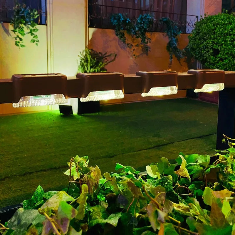 Led Solar Lamp Path Staircase Outdoor Waterproof Wall Light Solar Waterproof Weatherproof Step Railing Lighting Path Light