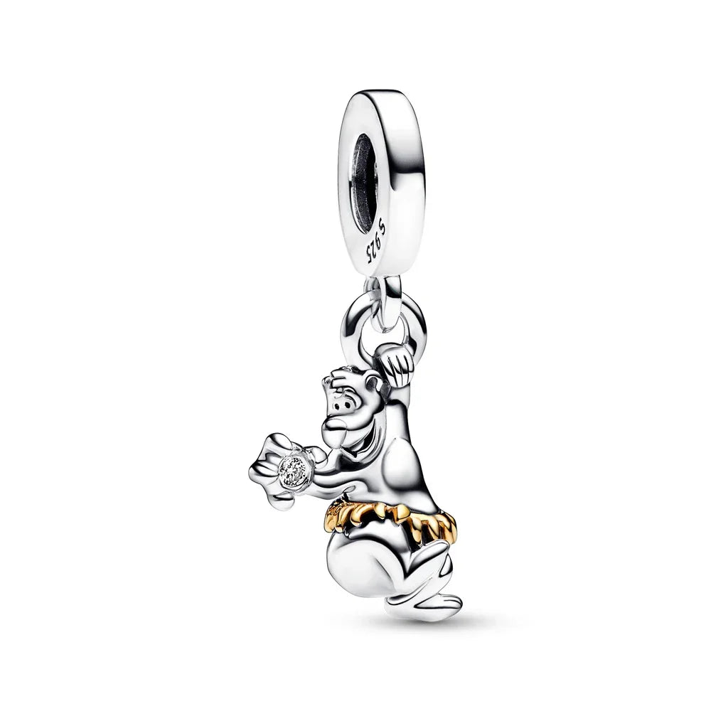 New Sterling Silver Charm 100th anniversary pendant Fit Original Pandora Bracelet Herocross Disney Micky Women DIY jewelry gift