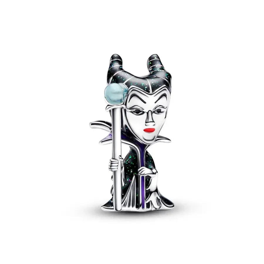 925 sterling silver jewelry MINISO Disney Halloween trio charm suitable for Pando original bracelet women pendant beads DIY gift