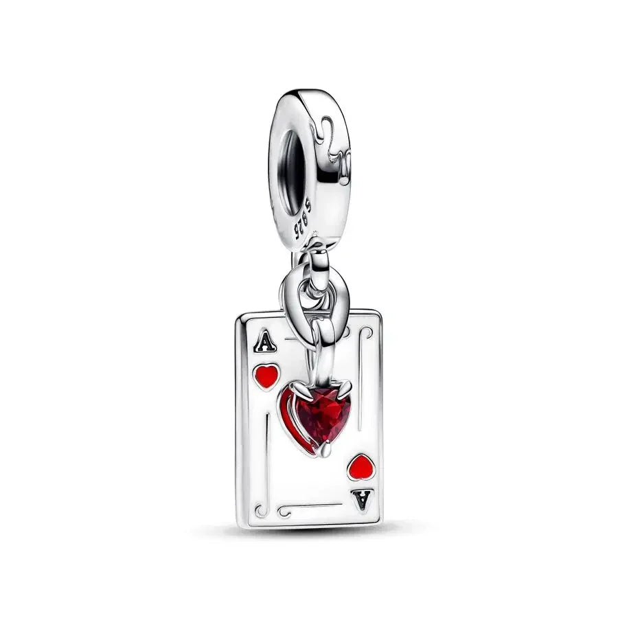 925 sterling silver jewelry MINISO Disney Halloween trio charm suitable for Pando original bracelet women pendant beads DIY gift