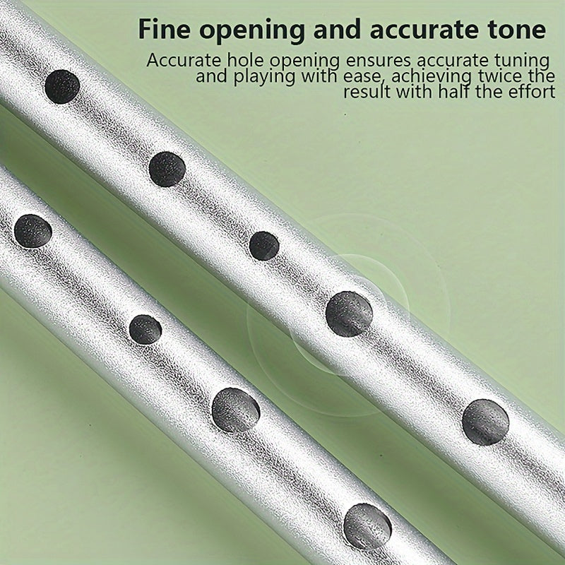 Pewter Irish Whistle Flute - High-Quality Vertical Flute for Beginners and Professionals - C Tone and D Tone Options, Durable, Treble Straight Design, Perfect for Traditional Irish Music