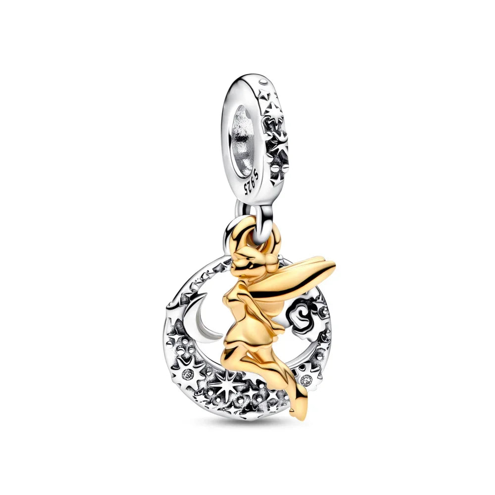 New Sterling Silver Charm 100th anniversary pendant Fit Original Pandora Bracelet Herocross Disney Micky Women DIY jewelry gift