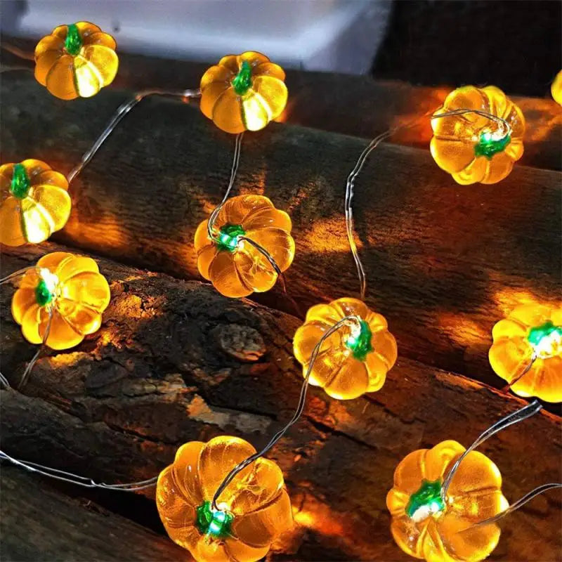 Halloween Pumpkin Bat Spider Light String Ghost Festival Party Favor Trick Or Treat Happy Halloween Day Decor For Home 2024