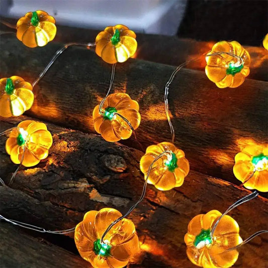 Halloween Pumpkin Bat Spider Light String Ghost Festival Party Favor Trick Or Treat Happy Halloween Day Decor For Home 2024