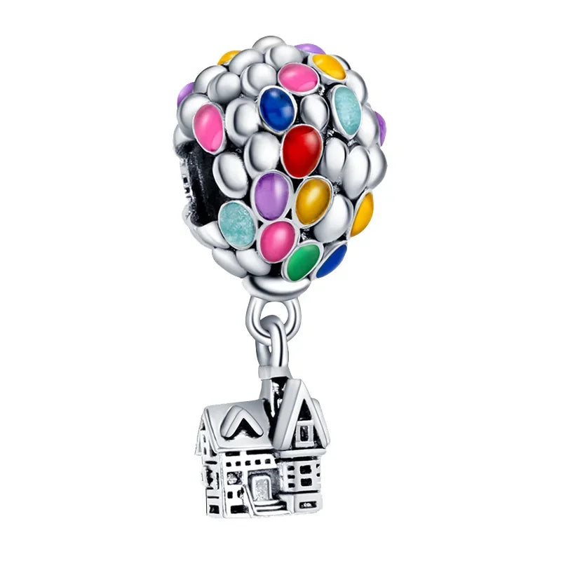 New Sterling Silver Charm 100th anniversary pendant Fit Original Pandora Bracelet Herocross Disney Micky Women DIY jewelry gift