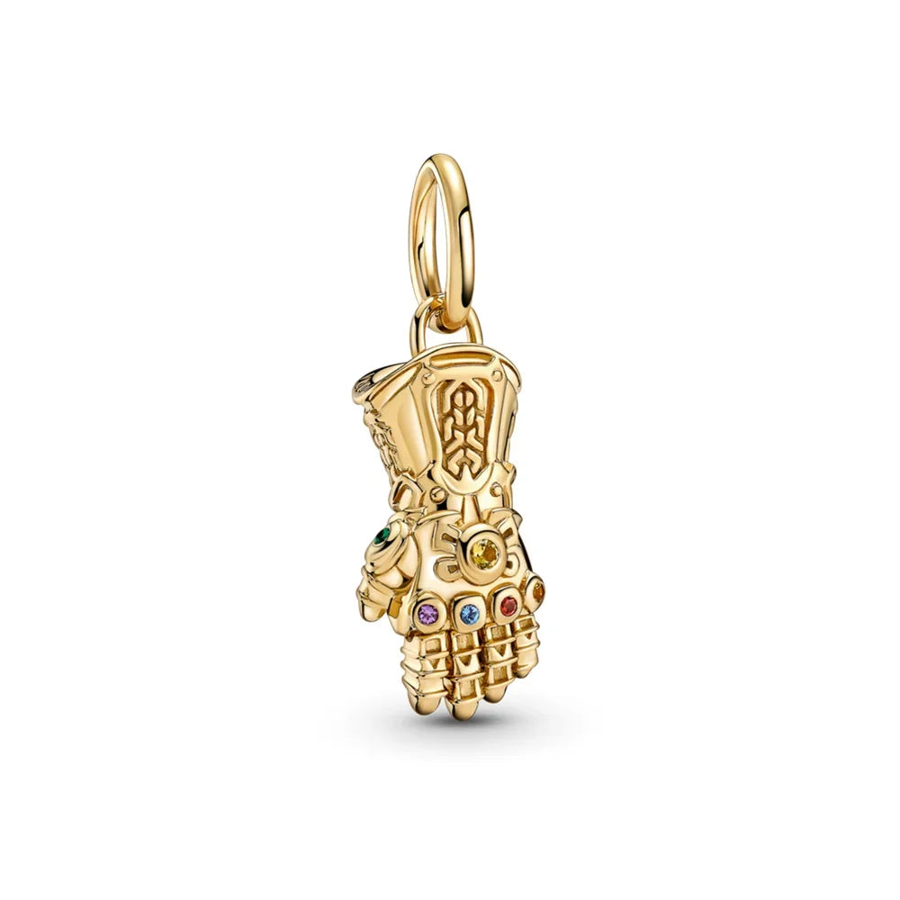 New Sterling Silver Charm 100th anniversary pendant Fit Original Pandora Bracelet Herocross Disney Micky Women DIY jewelry gift