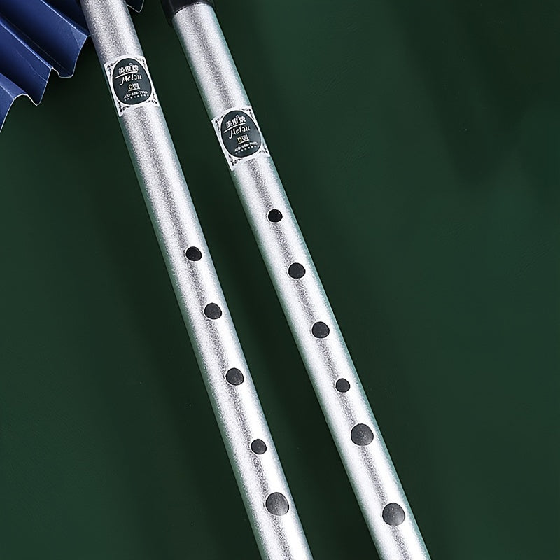 Pewter Irish Whistle Flute - High-Quality Vertical Flute for Beginners and Professionals - C Tone and D Tone Options, Durable, Treble Straight Design, Perfect for Traditional Irish Music