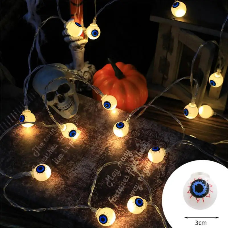 Halloween Pumpkin Bat Spider Light String Ghost Festival Party Favor Trick Or Treat Happy Halloween Day Decor For Home 2024