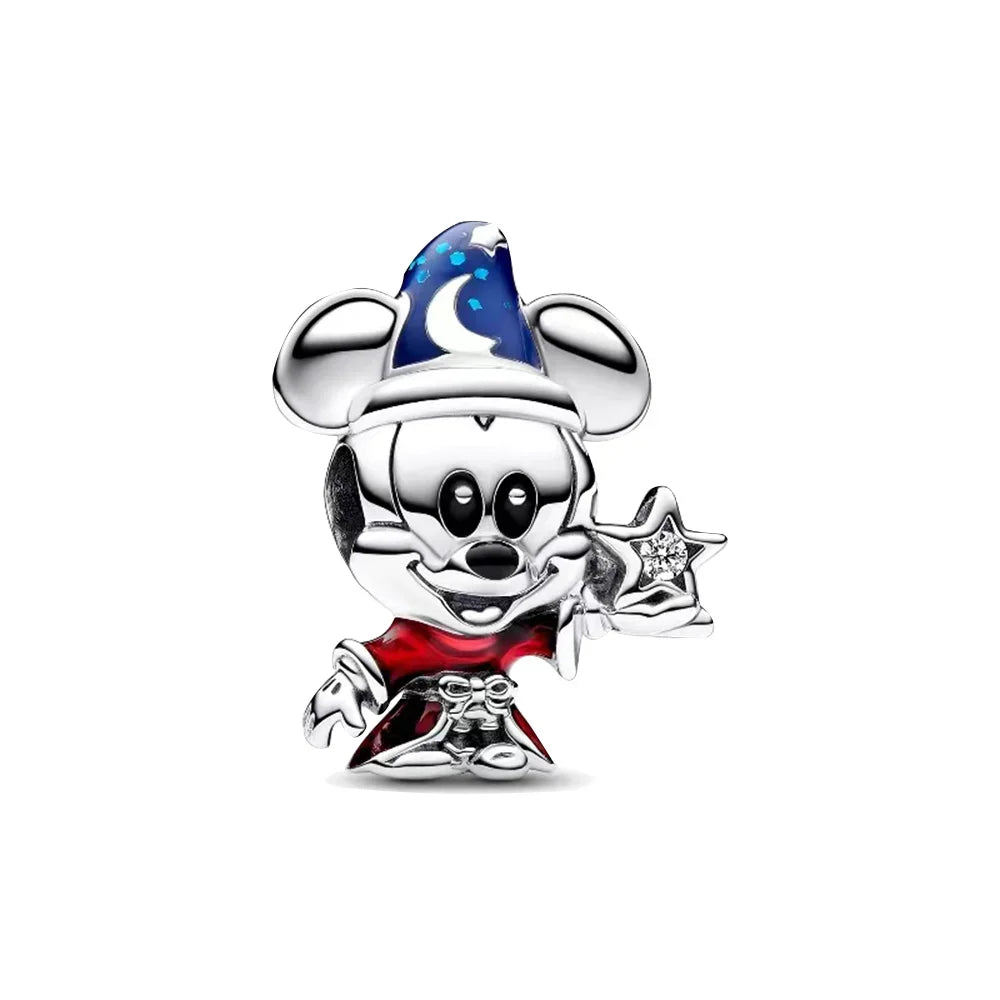 New Sterling Silver Charm 100th anniversary pendant Fit Original Pandora Bracelet Herocross Disney Micky Women DIY jewelry gift