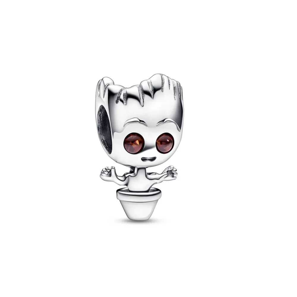 New Sterling Silver Charm 100th anniversary pendant Fit Original Pandora Bracelet Herocross Disney Micky Women DIY jewelry gift