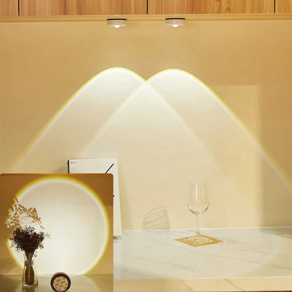 Touch Ambient Night Light Bedroom Decor Sunset Lights Cabinet Decorate Lamp for Wall Lamps Kitchen Cupboard Decoration Lightinng