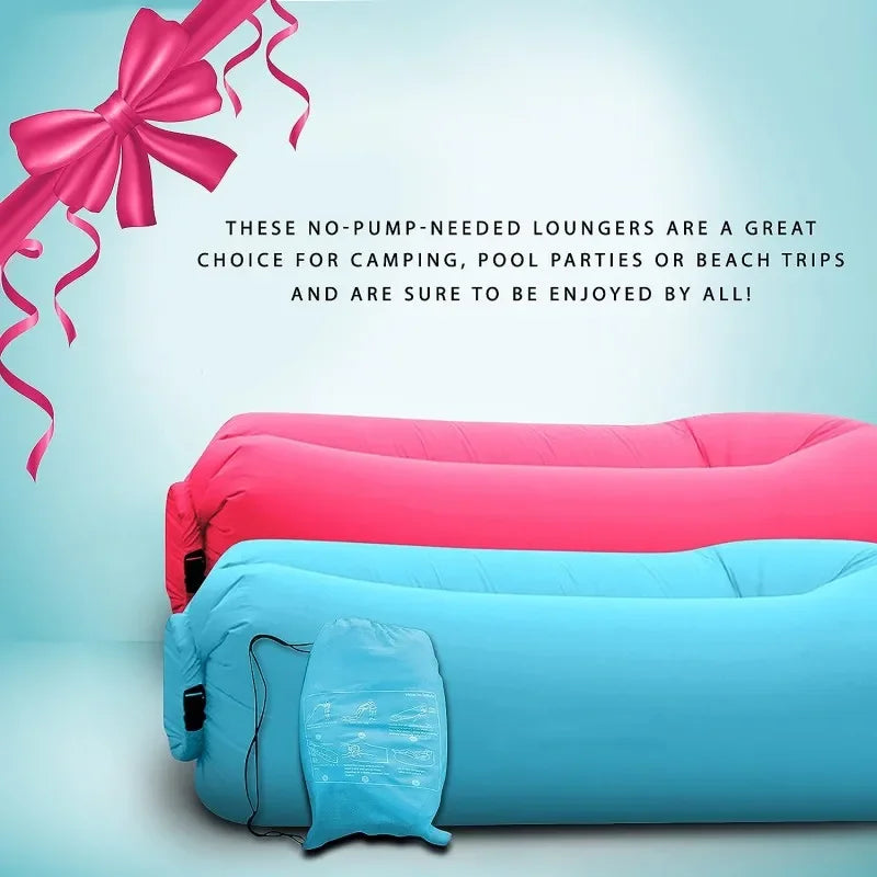 Outdoor portable lazy inflatable sofa Water beach Grassland park Air bed sofa toys inflatable chair Fast Infaltable Air Sofa