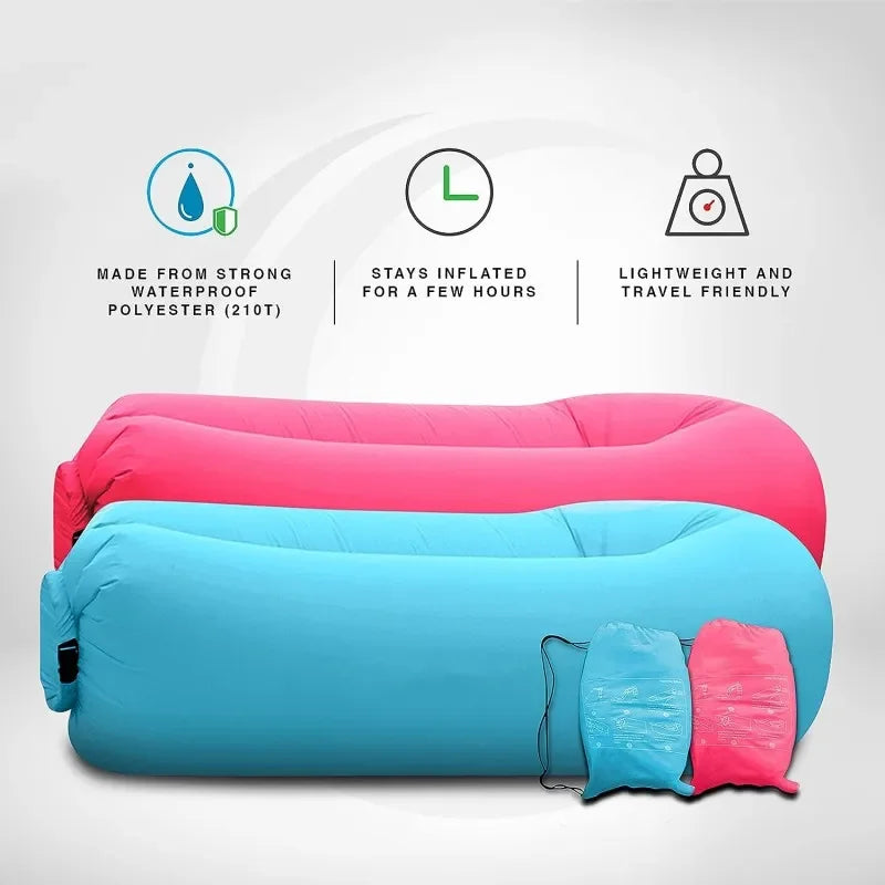 Outdoor portable lazy inflatable sofa Water beach Grassland park Air bed sofa toys inflatable chair Fast Infaltable Air Sofa
