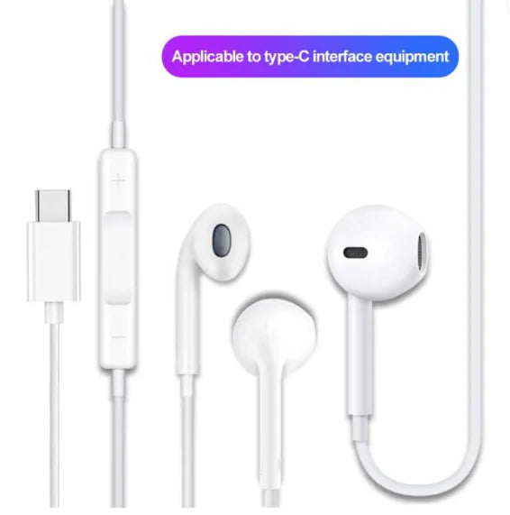 Type-C 3.5mm Wired Earphones And For IPhone