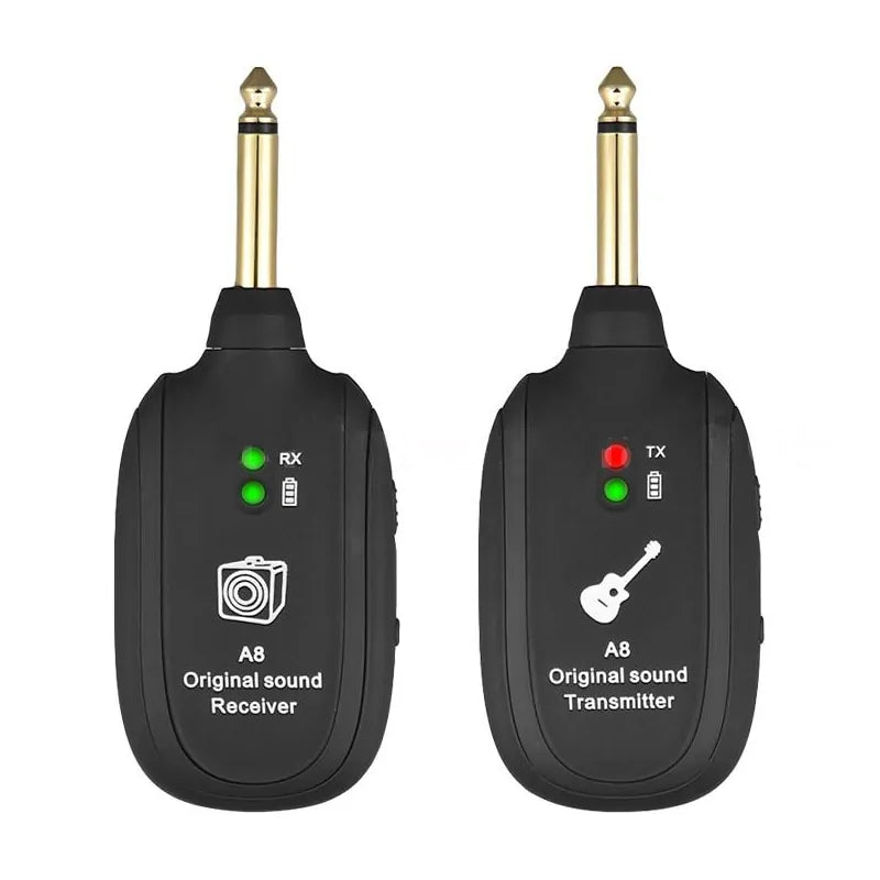 Guitar Wireless Transmitter Rechargeable Receiver