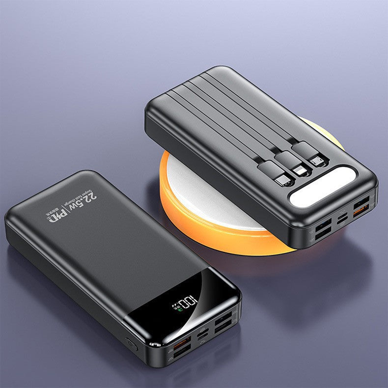 20000 MA Comes With Detachable Three-wire Large Capacity 22.5W Super Fast Charging PD Two-way Mobile Power Supply