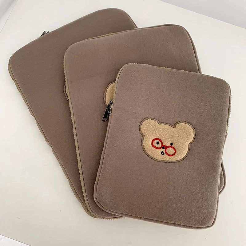 Women Cute Laptop Sleeve Case Table Protective Pouch Bag 11 12 13.6 14 15.6 Inch Cartoon Laptop Zipper Bags for Ipad Macbook HP