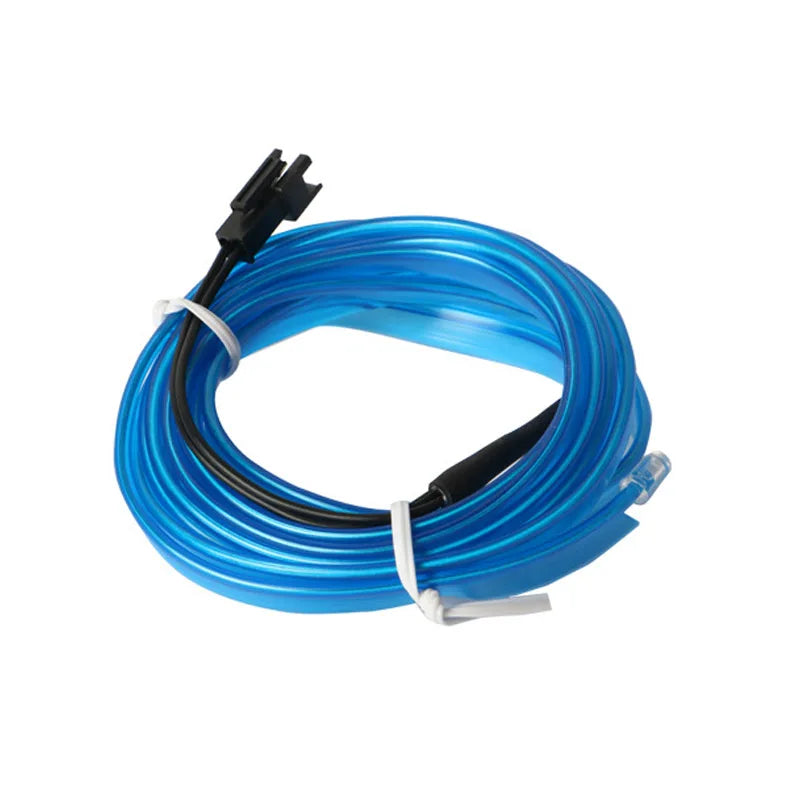 5M LED Car Interior Decoration Light USB Drive Ambient Lamp EL Wiring Neon Strip For Auto DIY Flexible Ambient Lighting