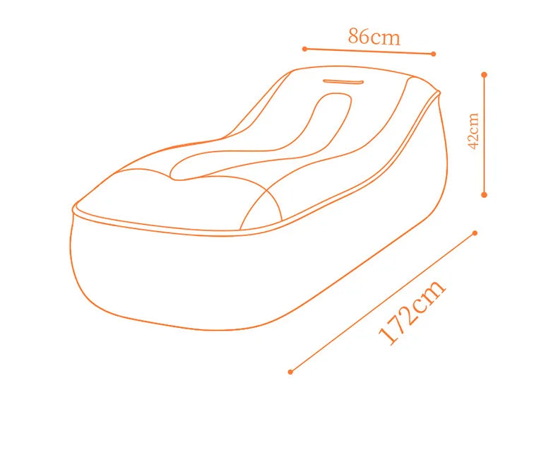Outdoor Automatic Inflatable Mattress Camping Sleeping Bed Portable Beach Sofa Lunch Break Mat Household Cushion Car Recliner