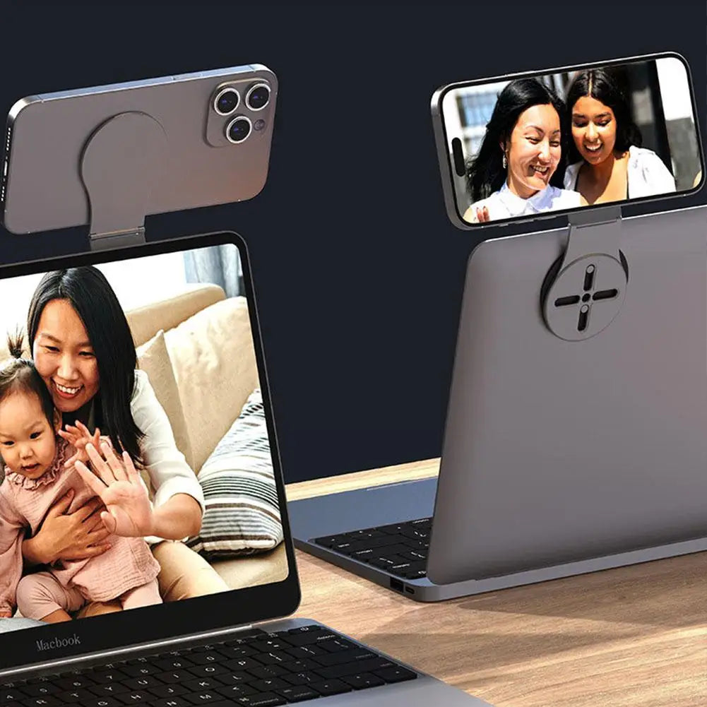 Laptop Screen Support Holder Magnetic Folding Holder Side Mount Tablet Phone Stand Adjustable Display Desktop Bracket