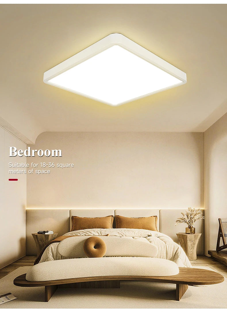Remote Dimming LED Ceiling Light Smart Lustre RGB Tuya Lighting Bluetooth Home Interior Decoration Alexa Ceiling Panel Lamps Led