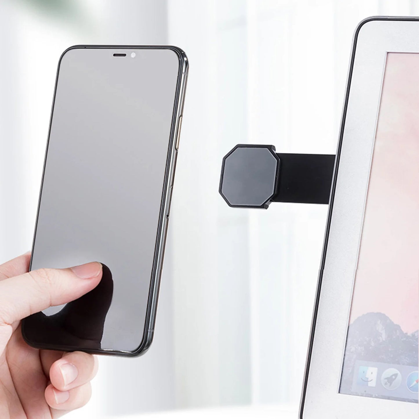NEW Laptop Mobile Phone Portable Holder 2 In 1 Magnetic Smart Folding Phone Holder Side Mount Screen Universal Stand