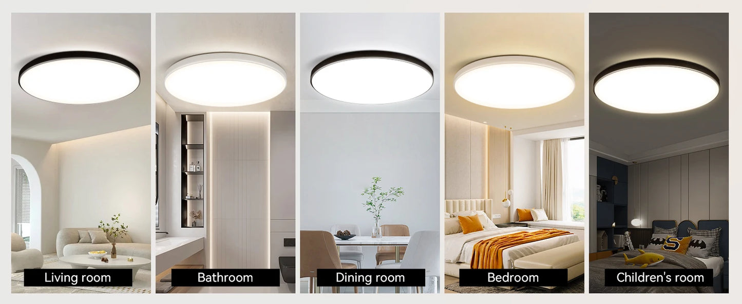 Remote Dimming LED Ceiling Light Smart Lustre RGB Tuya Lighting Bluetooth Home Interior Decoration Alexa Ceiling Panel Lamps Led