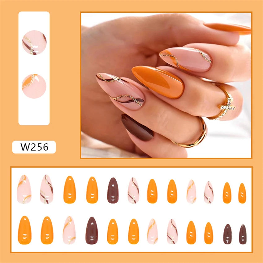 24Ps/Set Square Head Coffin Wearing False Nails Art Pink Matte French Fake Nails Leopard Artificial Acrylic White Press on Nails