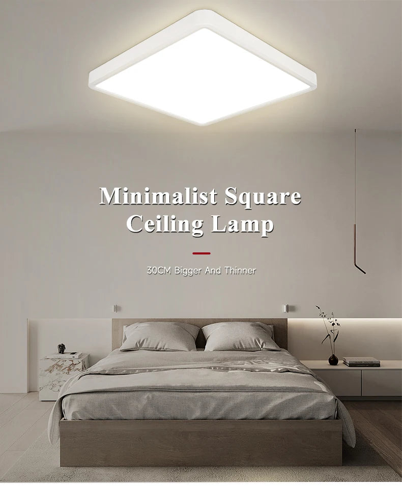 Remote Dimming LED Ceiling Light Smart Lustre RGB Tuya Lighting Bluetooth Home Interior Decoration Alexa Ceiling Panel Lamps Led