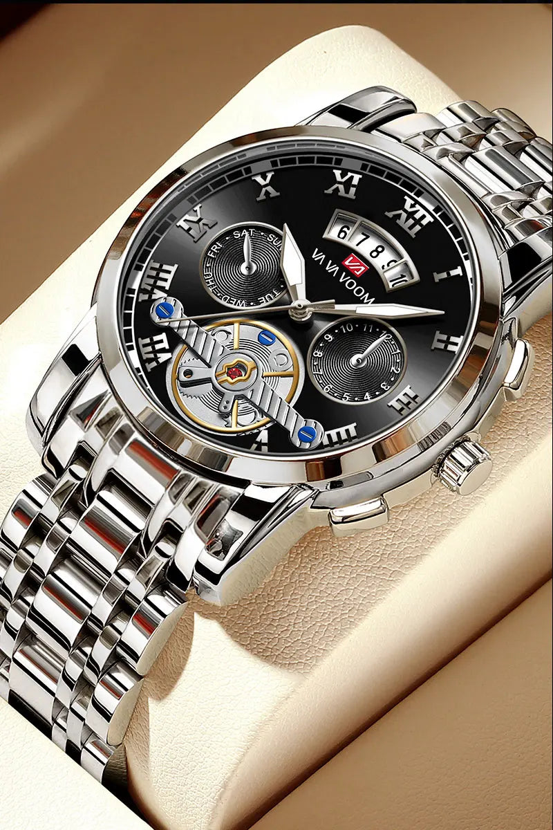 2023 New VA VA VOOM Top Brand Dropshipping Relogio Masculino Men Luxury Luminous Wristwatch Imitate Quartz Sports Watch For Men