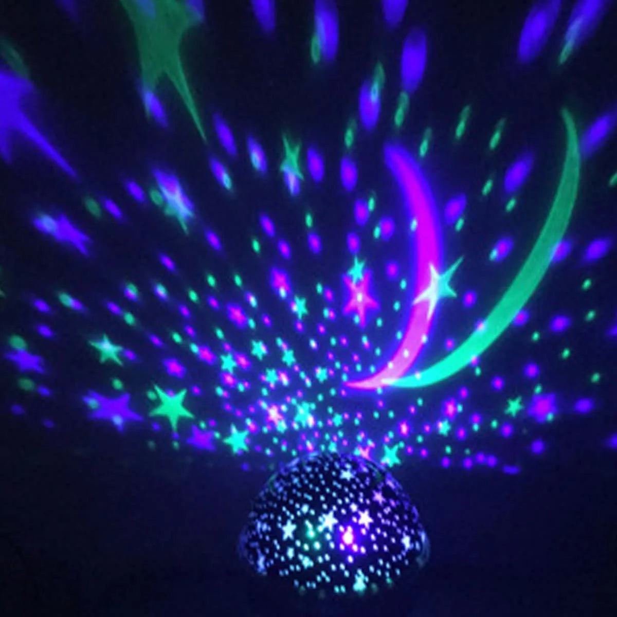 1pc LED Colorful Dream Auto Rotating Starry Sky Light Night Light USB Starry Sky Projector Small Table Light Night Light