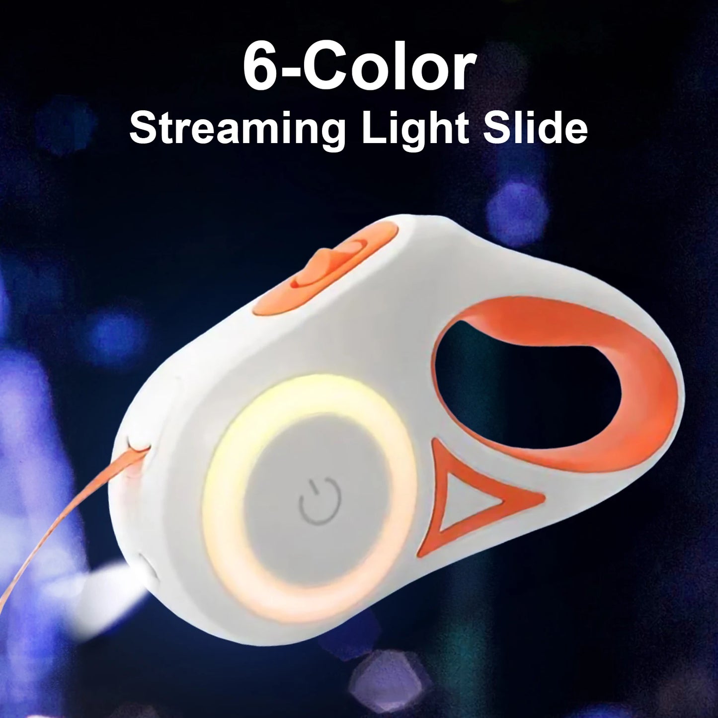 Streamer Led Lights Dog Leash Automatic Extending Nylon Leash Leads Premium Durable Pet Walking Leads Traction Rope Pet Products