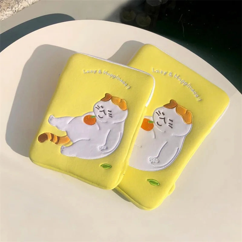 Women Cute Laptop Sleeve Case Table Protective Pouch Bag 11 12 13.6 14 15.6 Inch Cartoon Laptop Zipper Bags for Ipad Macbook HP