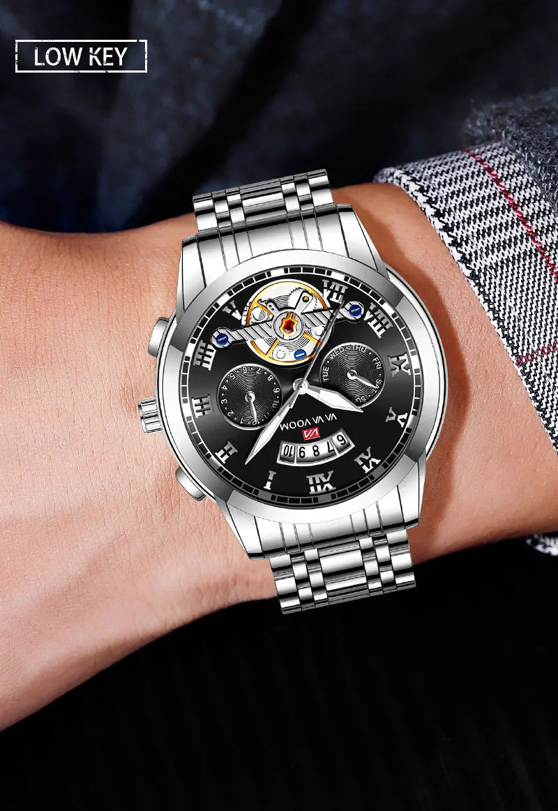 2023 New VA VA VOOM Top Brand Dropshipping Relogio Masculino Men Luxury Luminous Wristwatch Imitate Quartz Sports Watch For Men