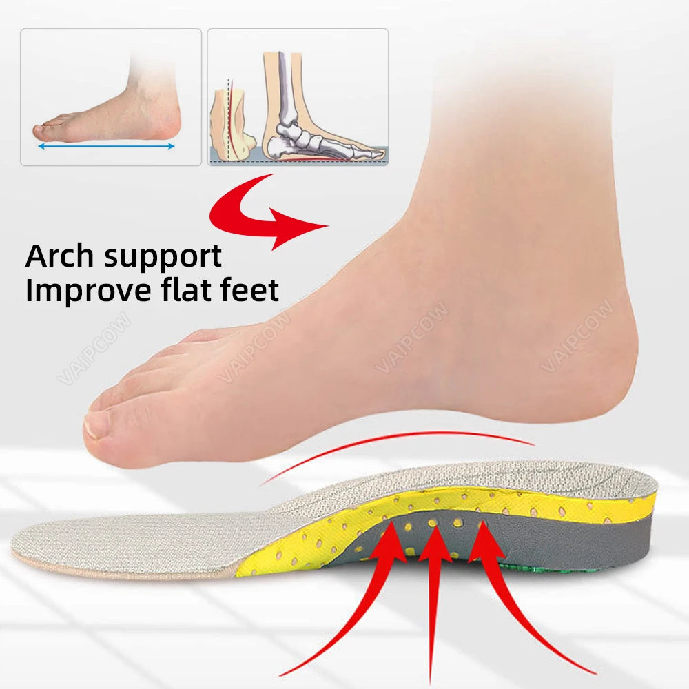 Premium Orthotic Gel Insoles Orthopedic Flat Foot Health Sole Pad For Shoes Insert Arch Support Pad For Plantar fasciitis Unisex