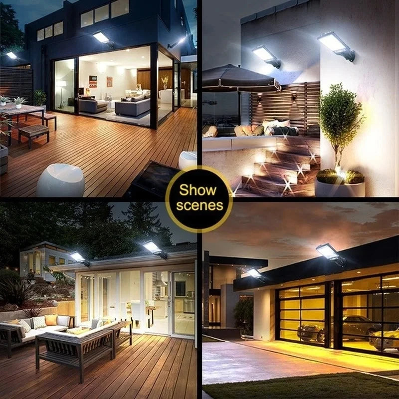 PIR Motion Sensor Street Lights Solar Led Light Outdoor Wall Lamp Waterproof Garden Decoration Patio Porch Garage Lighting Lamp
