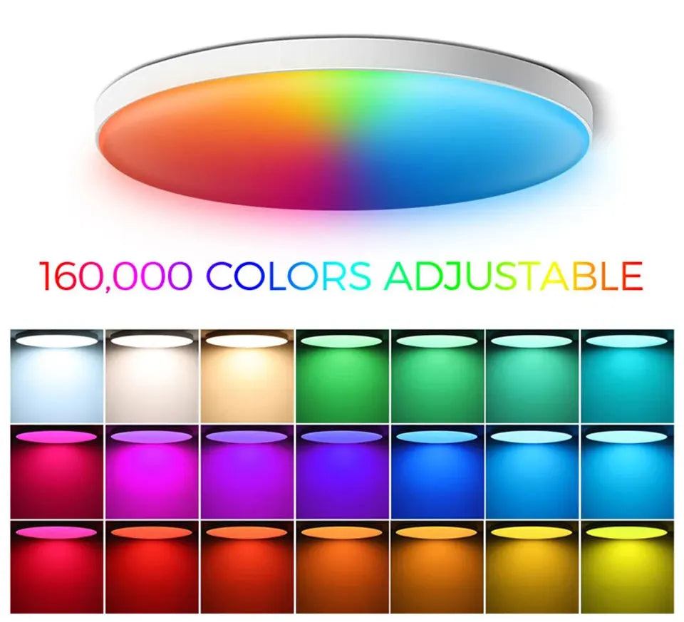 Tuya Smart WiFi BLE LED Ceiling Light AC 220V 24W RGBCW Round Ceiling Lamp Indoor Lighting APP Alexa Geogle Home Voice Control