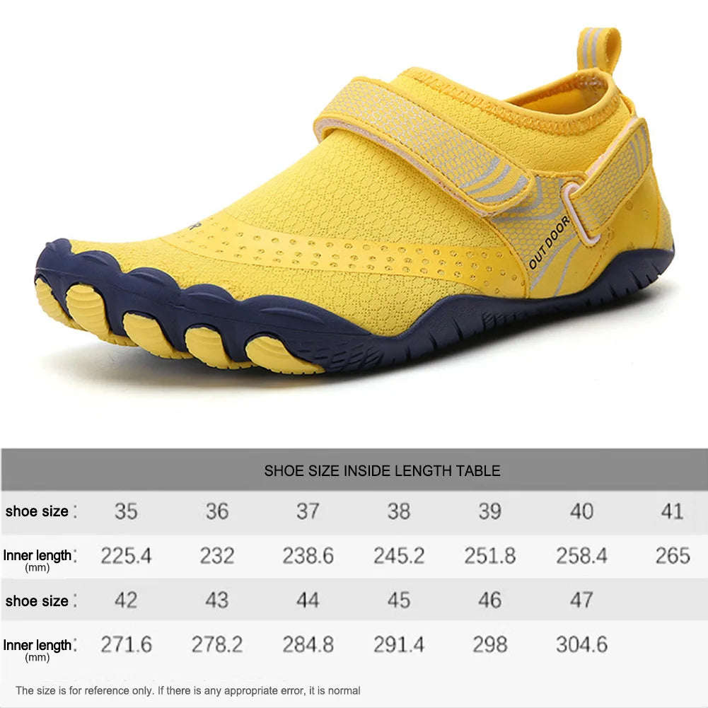Men's beach swimming shoes Women's quick-drying water shoes Fitness sports shoes Couple wading shoes Color aqua shoes