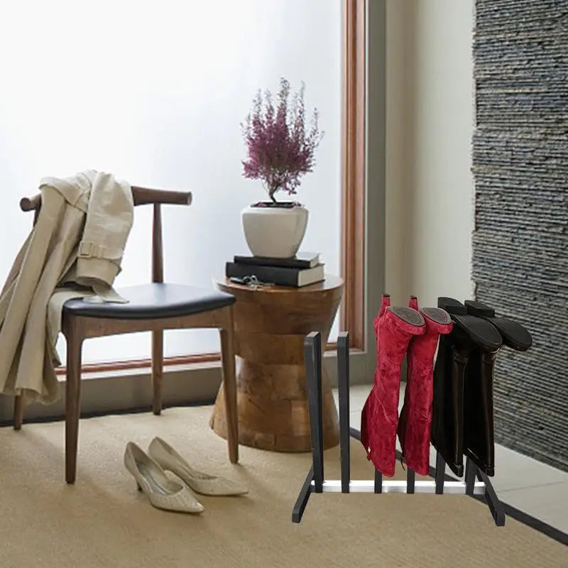 Shoe Rack Stand Snow Boot Holder Save Space Stainless Steel Shoes Storage Shelf Organizer For Home Accessories Shoe Storage Rack