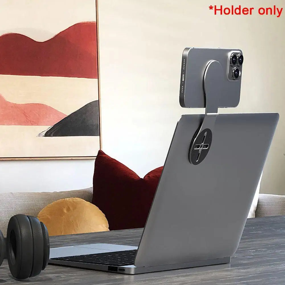 Laptop Screen Support Holder Magnetic Folding Holder Side Mount Tablet Phone Stand Adjustable Display Desktop Bracket
