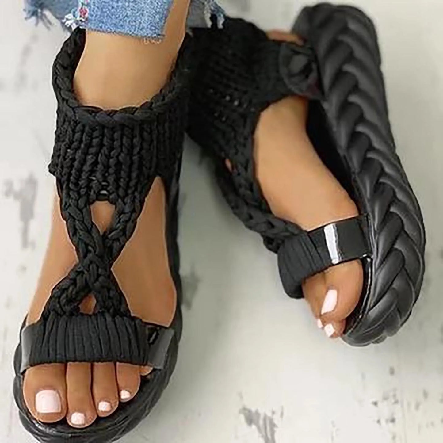 Women's Sandals Summer 2023 Thick Bottom Causal Shoes Platform Sandals Sandalias Mujer Elegant Summer Sexy Ladies Shoes Zapatos