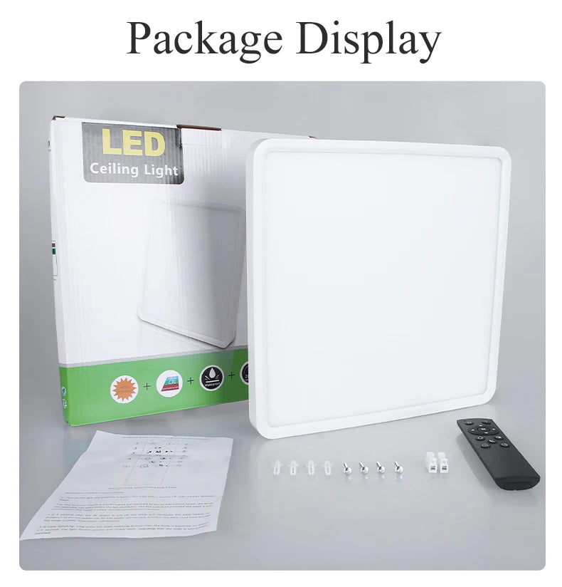 Remote Dimming LED Ceiling Light Smart Lustre RGB Tuya Lighting Bluetooth Home Interior Decoration Alexa Ceiling Panel Lamps Led