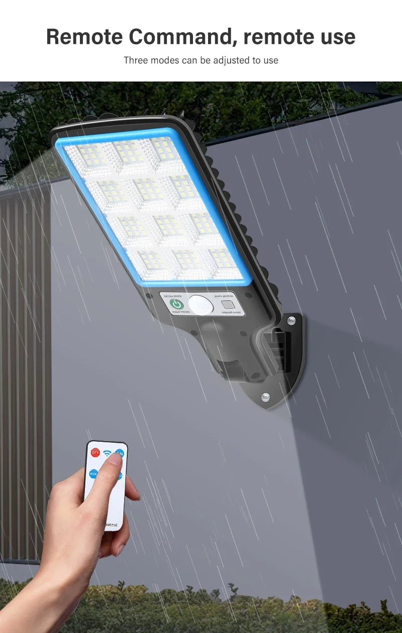 1~4PCS Solar Lights Outdoor With 3 Modes Waterproof Motion Sensor Security Lighting LED Wall Street Lamp for Garden 108/117COB